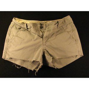 Eddie Bauer Womans SHAW CUTOFF JEAN SHORTS W 29  Low Rise Gray